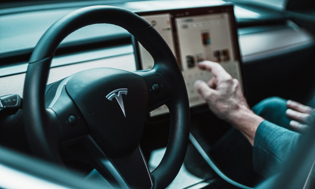 Example of Tesla self driving cars